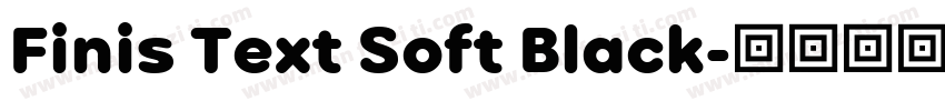 Finis Text Soft Black字体转换